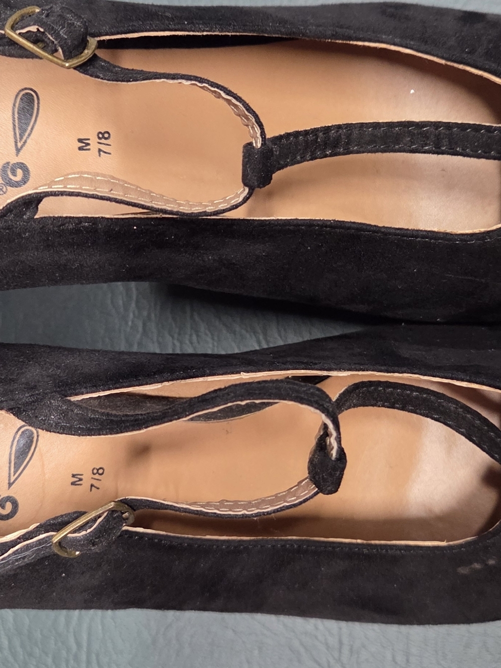 **Black Suede Rue21 Ect. Platform Heels - Women's Classic Style** - Picture 3 of 7